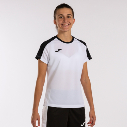 Футболка JOMA CAMISETA MANGA CORTA ECO CHAMPIONSHIP BLANCO NEGRO