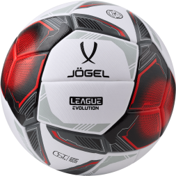 Мяч футбольный JÖGEL League Evolution Pro №5, белый