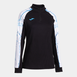 SUDADERA ELITE IX NEGRO BLANCO