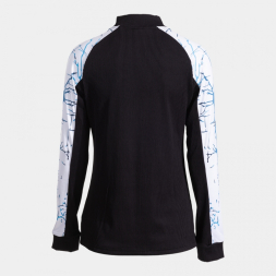 SUDADERA ELITE IX NEGRO BLANCO