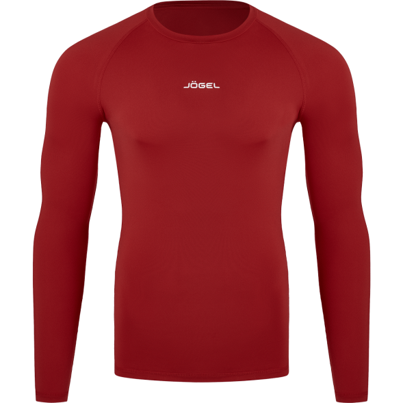 Футболка компрессионная с длинным рукавом JOGEL CAMP PerFormDRY Baselayer LS Tee, гранатовый