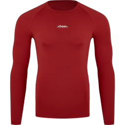 Футболка компрессионная с длинным рукавом JOGEL CAMP PerFormDRY Baselayer LS Tee, гранатовый