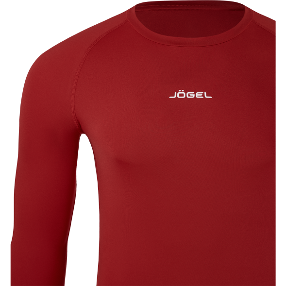 Футболка компрессионная с длинным рукавом JOGEL CAMP PerFormDRY Baselayer LS Tee, гранатовый