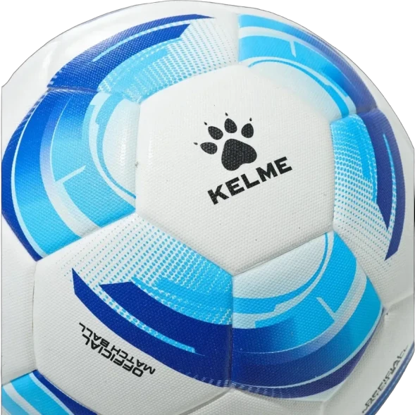 Футбольный мяч KELME Heat Bonded Football (White/Light Blue)