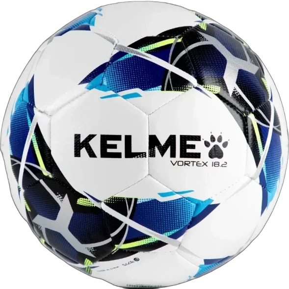 Мяч футбольный KELME Vortex 18.2 (32 Panels) (White/Blue)