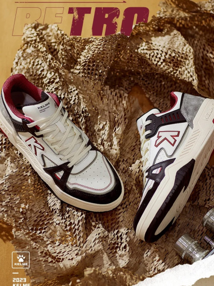 Кроссовки KELME Men's Casual Shoes (White/Dark Grey)