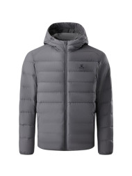 Пуховик KELME Lightweight Hooded Down Jacket Grey