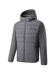 Пуховик KELME Lightweight Hooded Down Jacket Grey