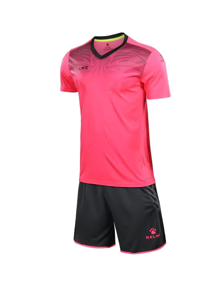 Вратарская форма KELME Goalkeeper Short Sleeve Suit (Pink/Dark Grey)