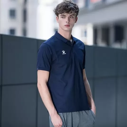 Футболка-поло KELME Short Sleeve Polo Shirt Blue