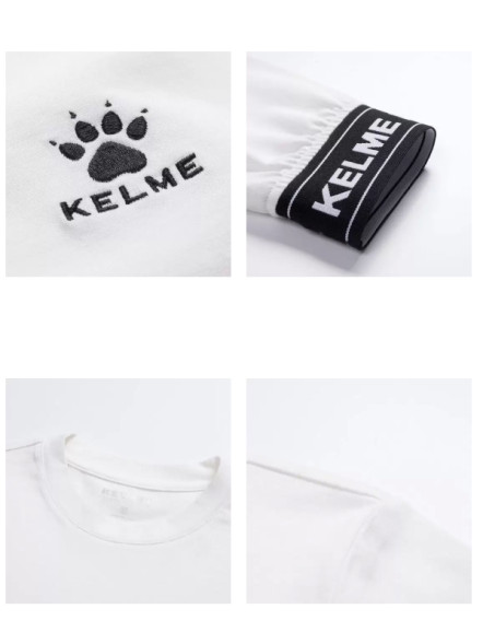 Лонгслив KELME Round Neck Long Sleeve T-Shirt White
