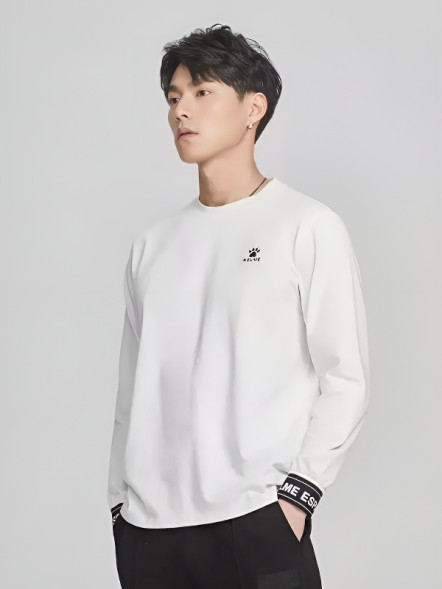 Лонгслив KELME Round Neck Long Sleeve T-Shirt White