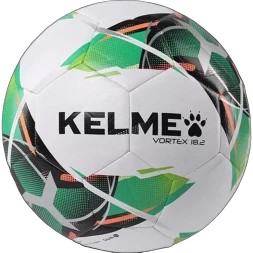 Мяч футбольный KELME Vortex 18.2 (32 Panels) (White/Green)