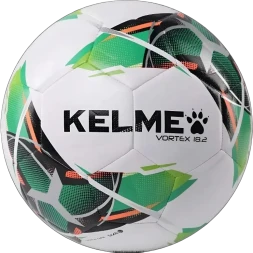 Мяч футбольный KELME Vortex 18.2 (32 Panels) (White/Green)