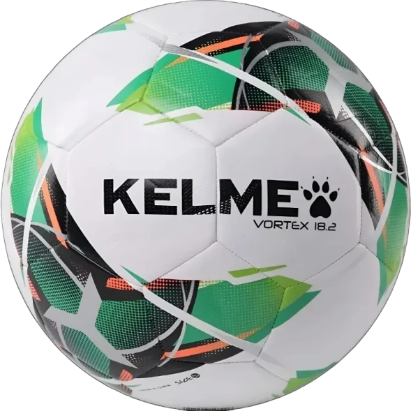 Мяч футбольный KELME Vortex 18.2 (32 Panels) (White/Green)