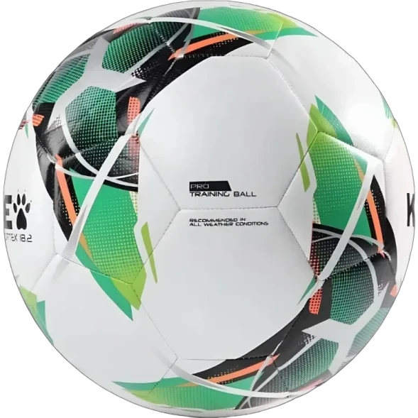 Мяч футбольный KELME Vortex 18.2 (32 Panels) (White/Green)