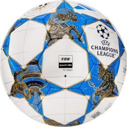 Мяч футзал. ADIDAS UCL Pro Sala JP1546, р.4, FIFA Quality Pro, 32п, ПУ, руч.сш, бело-синий