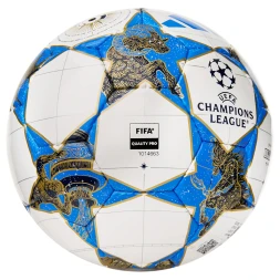 Мяч футзал  ADIDAS UCL Pro Sala JP1546, р 4, FIFA Quality Pro, 32п, ПУ, руч сш, бело-синий