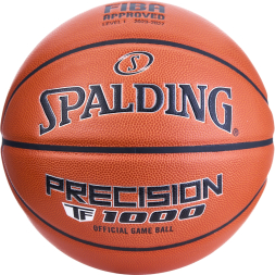 Мяч баск. SPALDING TF-1000 Precision 77526z, р.7, FIBA Appr,микр. zK-композит,нейл.корд, оранжевый