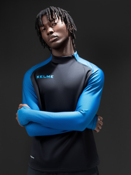 Лонгслив KELME Training Jacket (Black/Blue)