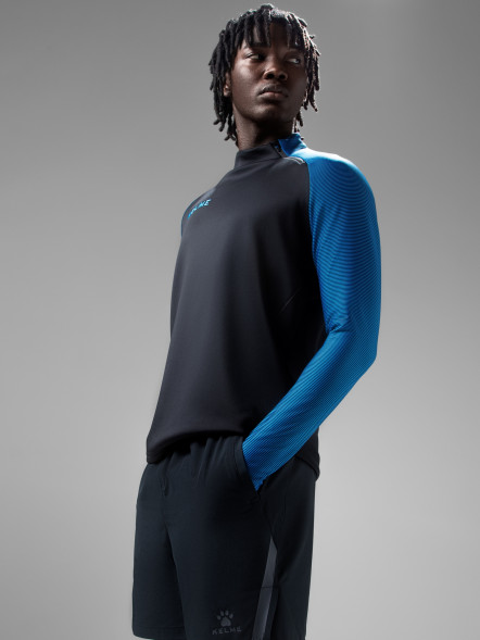 Лонгслив KELME Training Jacket (Black/Blue)