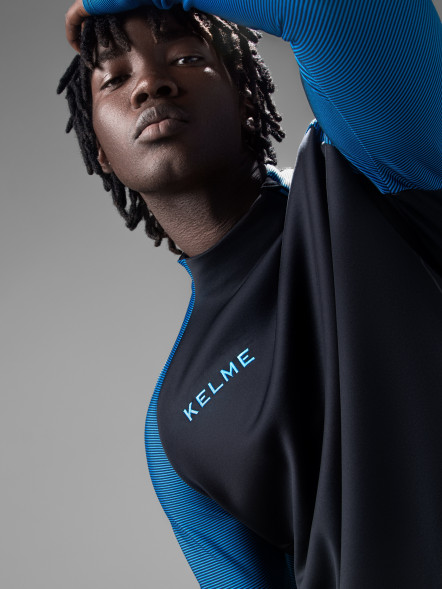 Лонгслив KELME Training Jacket (Black/Blue)