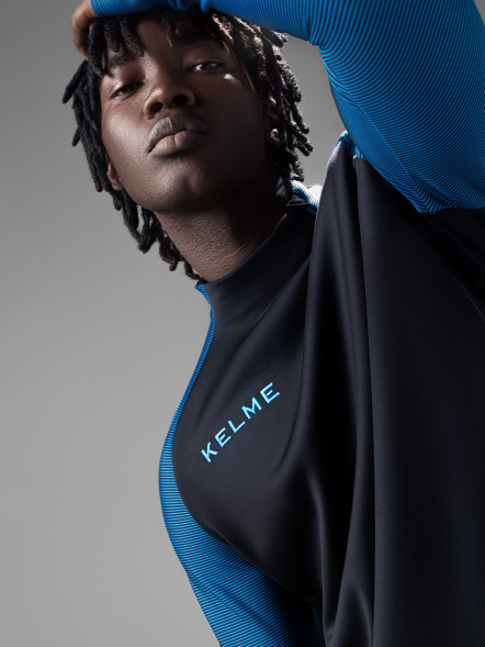 Лонгслив KELME Training Jacket (Black/Blue)