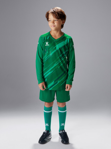 Детская вратарская форма KELME Long Sleeve Goalkeeper Suit Green