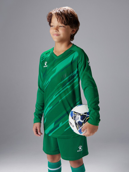 Детская вратарская форма KELME Long Sleeve Goalkeeper Suit Green