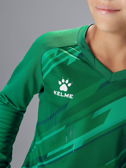 Детская вратарская форма KELME Long Sleeve Goalkeeper Suit Green
