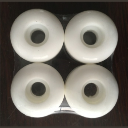 Набор белых полиуретановых колес для скейтборда Atemi 50х30мм 85А, AWS-17.01