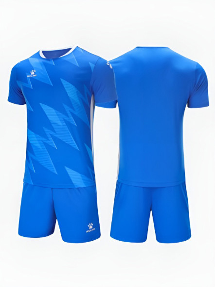 Футбольная форма KELME Short-Sleeved Football Suit Blue