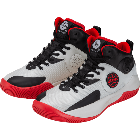 Кроссовки баскетбольные JOGEL Launch MID, White/black/red