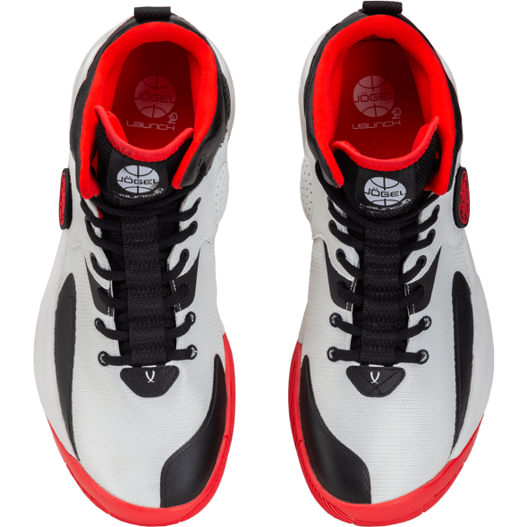 Кроссовки баскетбольные JOGEL Launch MID, White/black/red