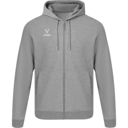 Худи на молнии JÖGEL ESSENTIAL Cotton FZ Hoodie, серый меланж