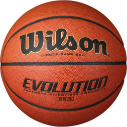 Мяч баск WILSON Evolution, WTB0516XBEMEA, р 7, микрофибра, бутил камера, коричневый