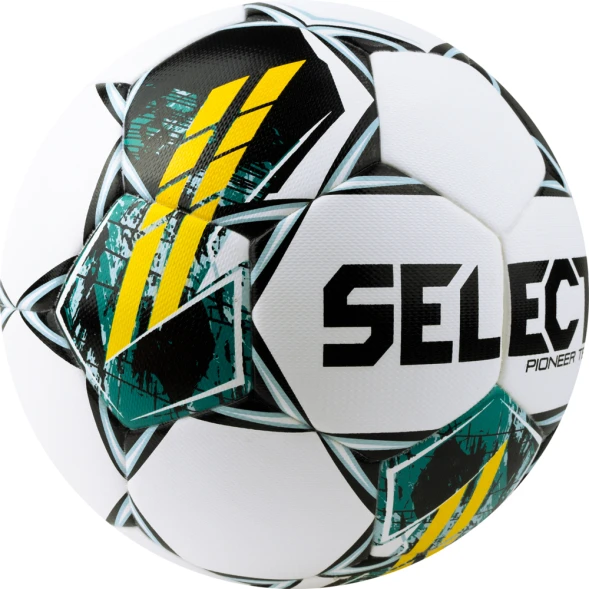 Мяч футб. SELECT Pioneer TB V23, 0865060005, р.5, FIFA Basic, 32п, ПУ, термосш, бело-зелено-желтый