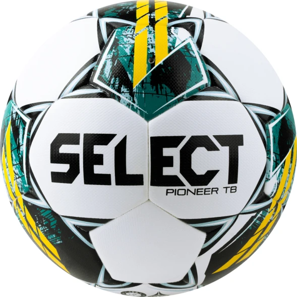 Мяч футб. SELECT Pioneer TB V23, 0865060005, р.5, FIFA Basic, 32п, ПУ, термосш, бело-зелено-желтый