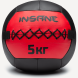 Медбол INSANE IN24-WB100, 5 кг, красный