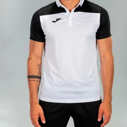Поло JOMA HOBBY Белый-черный