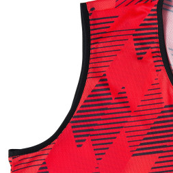 Форма баскетб. игровая TORRES Pro, B-1033-04-2XL, р.2XL, 100% полиэстер, красно-черный