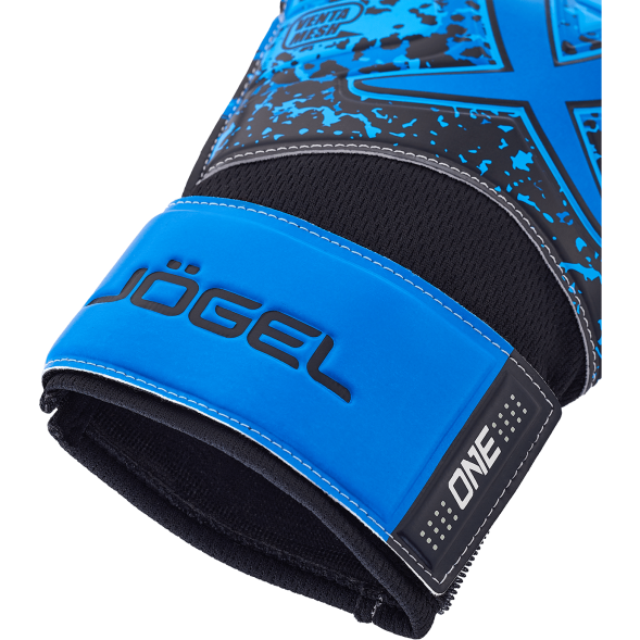 Перчатки вратарские JÖGEL ONE Wizard AL3 Flat, голубой