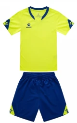 Детская футбольная форма KELME Short Sleeve Football Uniform (Yellow/Black)