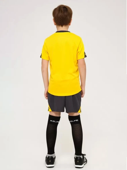Детская футбольная форма KELME Short Sleeve Football Uniform (Yellow/Black)