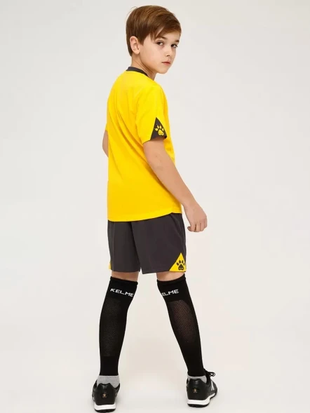 Детская футбольная форма KELME Short Sleeve Football Uniform (Yellow/Black)