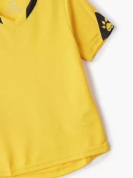 Детская футбольная форма KELME Short Sleeve Football Uniform (Yellow/Black)