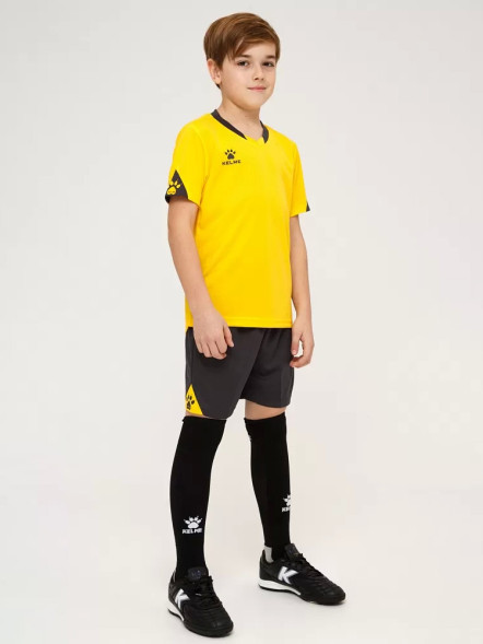 Детская футбольная форма KELME Short Sleeve Football Uniform (Yellow/Black)