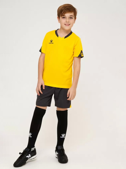 Детская футбольная форма KELME Short Sleeve Football Uniform (Yellow/Black)