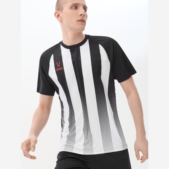 Футболка игровая JOGEL CAMP Striped Jersey, белый/черный