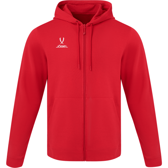 Худи на молнии JOGEL ESSENTIAL Cotton FZ Hoodie, красный, детский